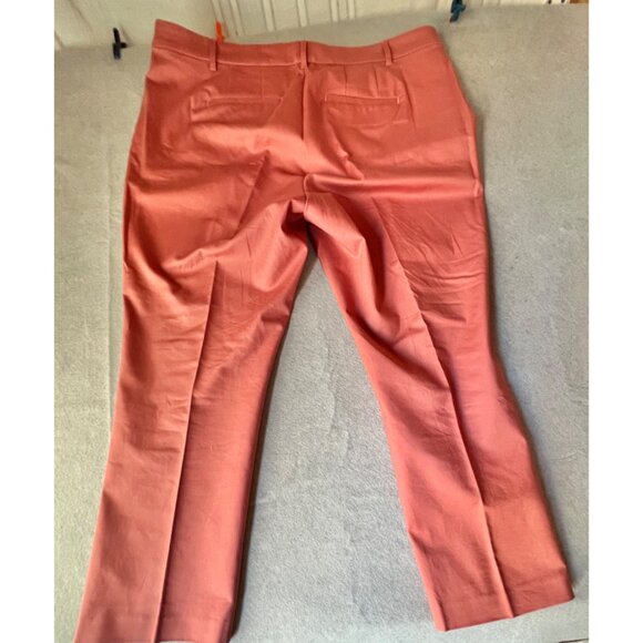 Lauren Ralph Lauren Peach Flat Front Dress Pants Womens 16W Peach 4 Pocket VGUC - Picture 2 of 9